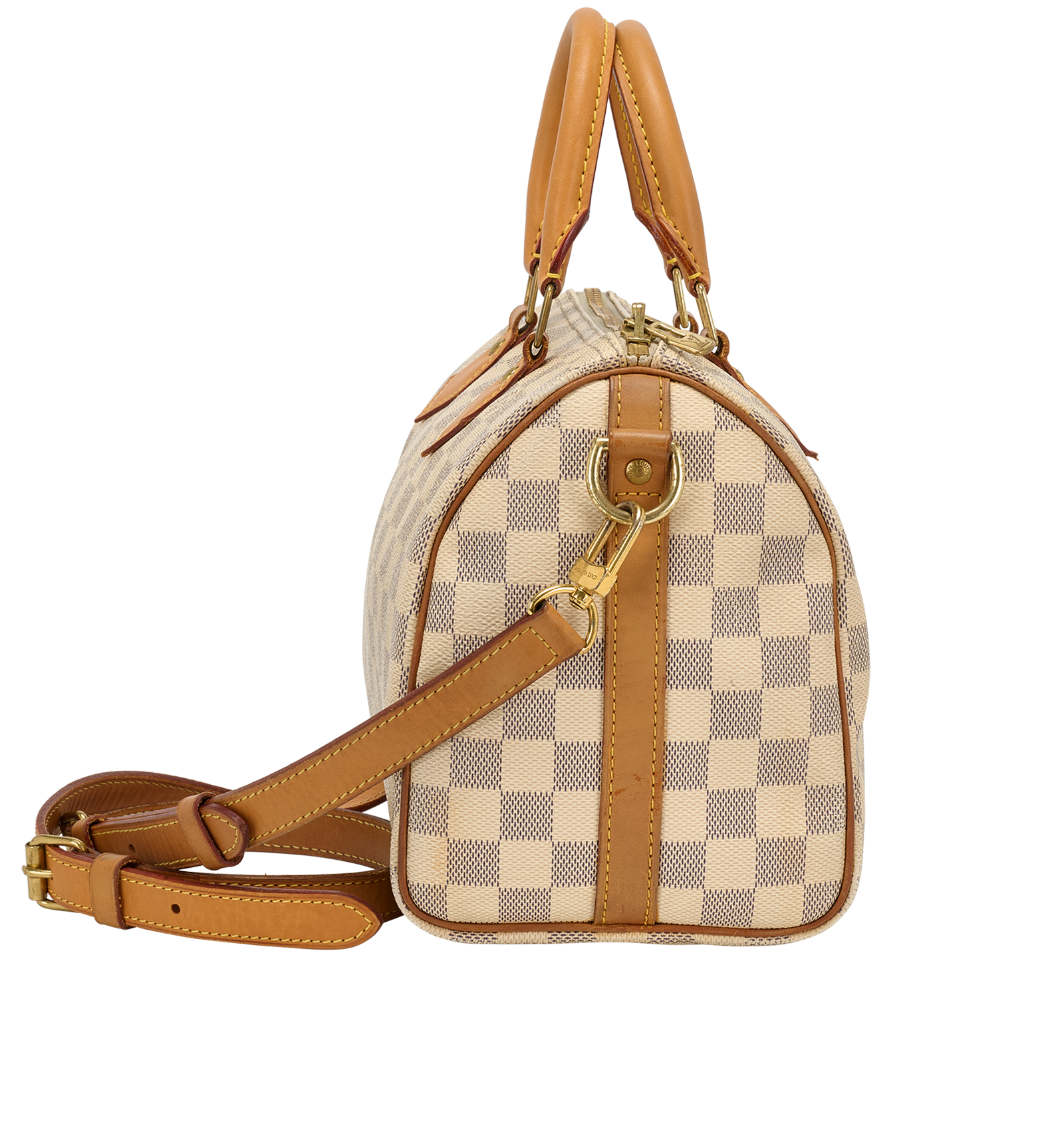 Speedy Bandouliere 25, &pound;650, Handbags, Cream, Canvas, Side view